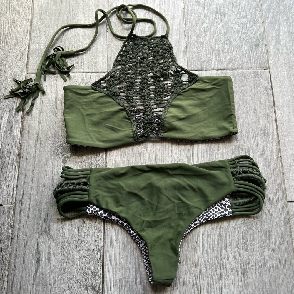 Acacia Swimwear Olive Green Bikini